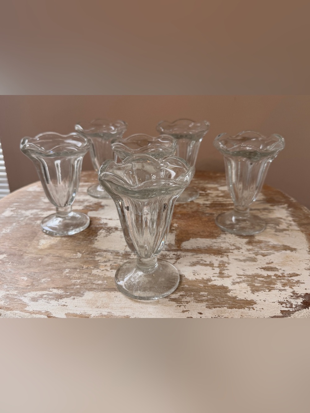 Final price Anchor Hocking Clear Footed Tulip Dessert Cups